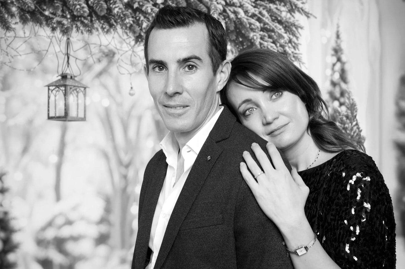 Le même portrait en noir et blanc